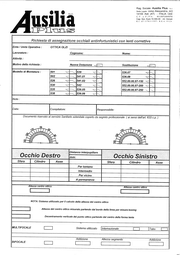 MODULO OCCHIALI LENTI GRADUATE